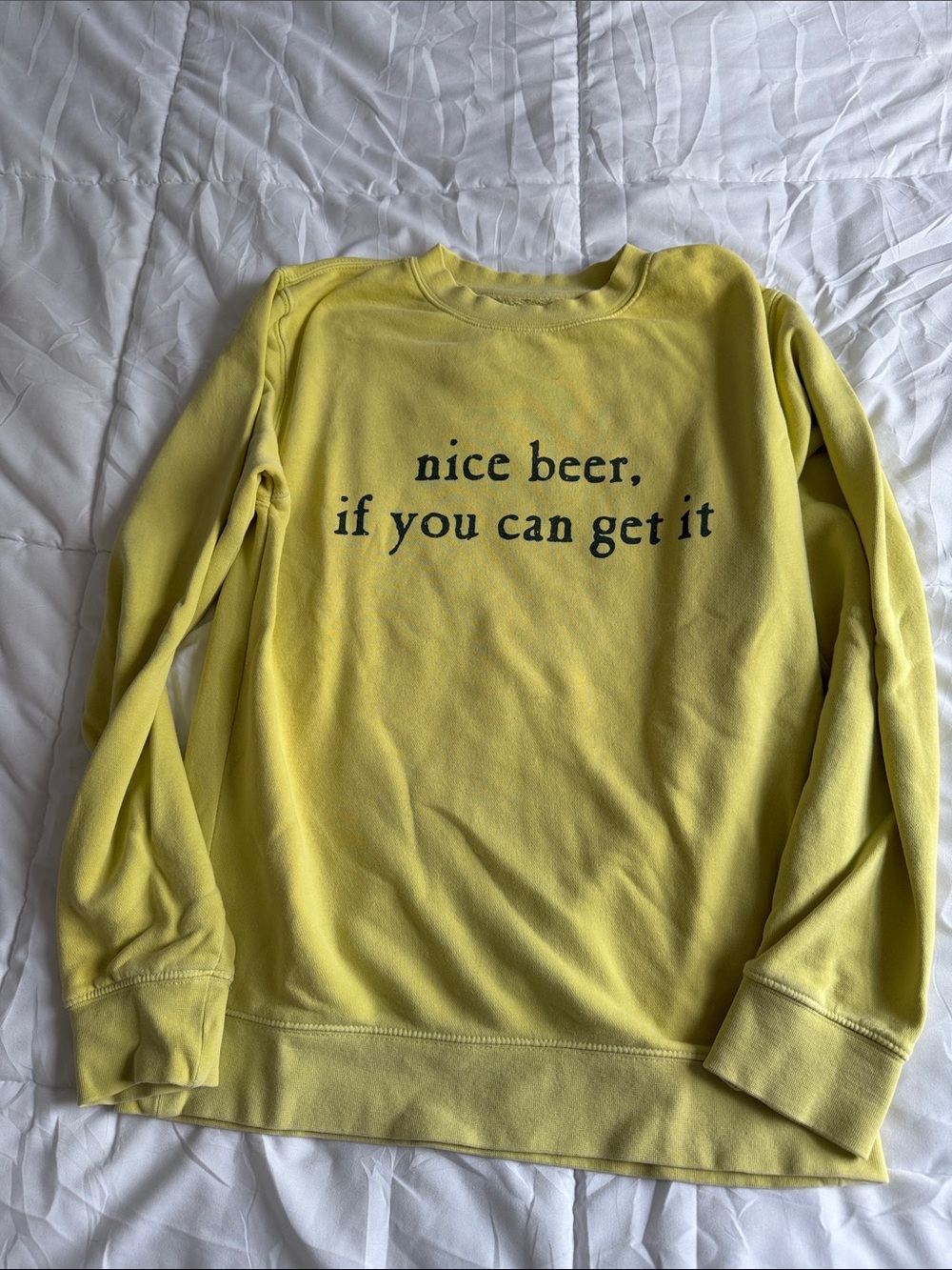 Cisco Brewers Nantucket Sweatshirt with 'nice beer, if you can get it'